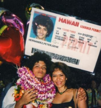 Bernadette San Pedro Bayot on the day her son Bruno Mars graduated from Roosevelt High School in Hawaii.